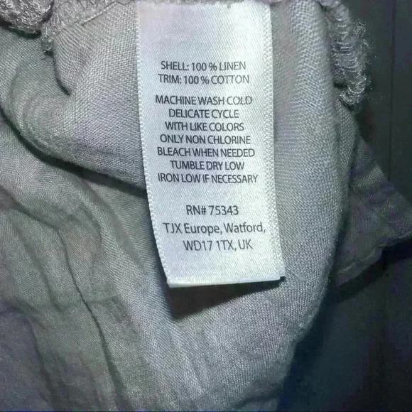 St. Tropez West Linen Sleeveless Blouse Size S Small - Picture 3 of 4